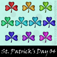 Free St.Patrick's Day SnagIt Stamps, Scrapbooking Printables Download