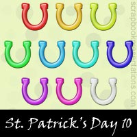 Free St.Patrick's Day SnagIt Stamps, Scrapbooking Printables Download