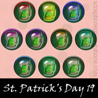 Free St.Patrick's Day SnagIt Stamps, Scrapbooking Printables Download