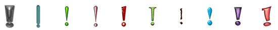 Free Exclamation Scrapbook Downloads, Kit, Printables, Embellishments