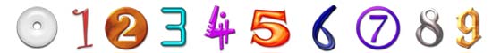 Free Numbers Stamps, Scrapbooking Printables Download