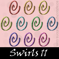 Free Swirl Embellishments, Scrapbook Downloads, Printables, Kit