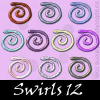 Free Swirl Embellishments, Scrapbook Downloads, Printables, Kit