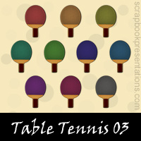 Free Table Tennis SnagIt Stamps, Scrapbooking Printables Download
