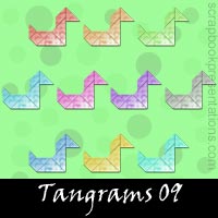 Free Tangrams Embellishments, Scrapbook Downloads, Printables, Kit