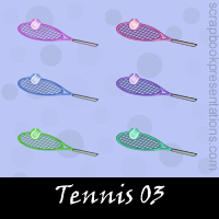 Free Tennis Embellishments, Scrapbook Downloads, Printables, Kit