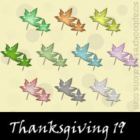 Free Thanksgiving Embellishments, Scrapbook Downloads, Printables, Kit