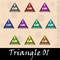 Free Triangle Embellishments, Scrapbook Downloads, Printables, Kit