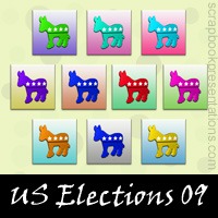 Free US Elections Embellishments, Scrapbook Downloads, Printables, Kit