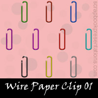 Free Wire Paper Clip SnagIt Stamps, Scrapbooking Printables Download